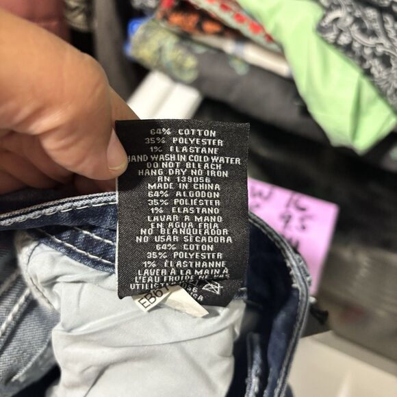 NWT Grace Jeans Womens Size 29 Blue Dark Wash Cotton Stretch Easy Fit Mid Rise - Picture 13 of 13